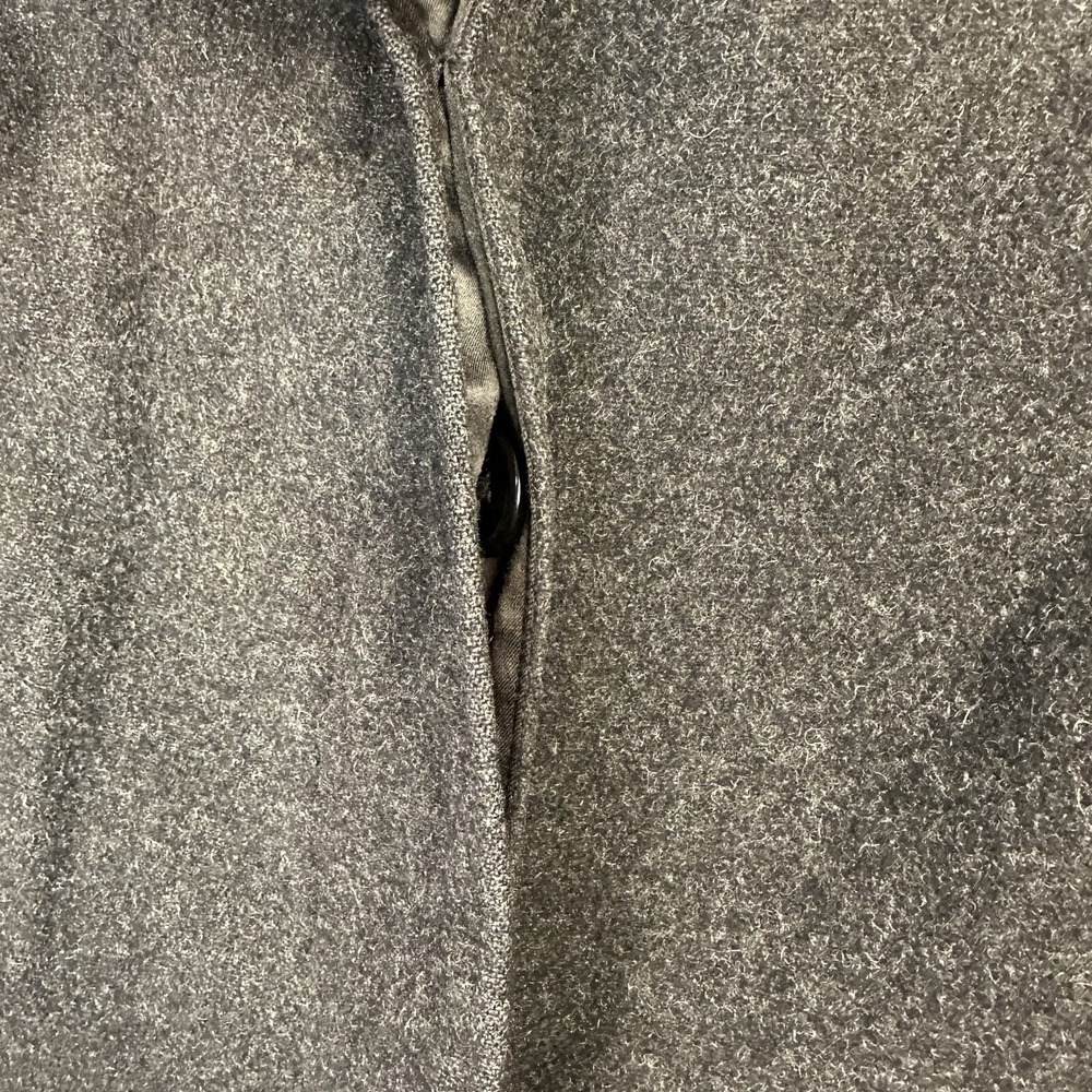 Vtg Ralph Lauren 100% Wool Overcoat Size 6 USA Made Satin Lined Gray Mid Length - Picture 5 of 15